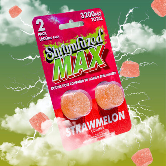Shrumfuzed MAX 2pk Gummies (3200mg) Strawmelon
